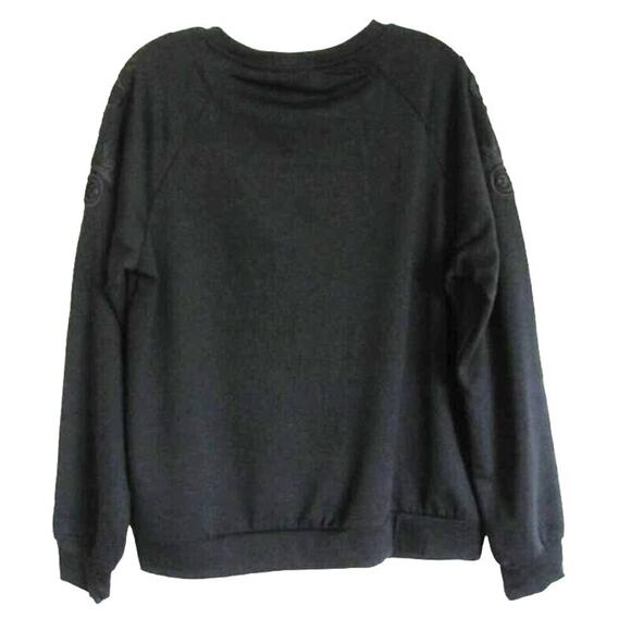 GLORIA VANDERBUILT Black Lace Detail on L/S Sweatshirt Sz XL - Picture 4 of 6